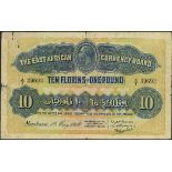 East African Currency Board, 10 florins, Mombasa, 1 May 1920, black serial number A/1 39693, (P...