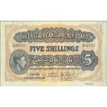 East African Currency Board, a printers archival specimen 5 shillings, Nairobi, 1 September 194...