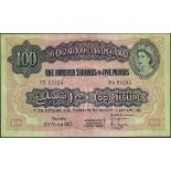 East African Currency Board, 100 shillings, Nairobi, 31 March 1953, serial number F5 86494, (Pi...