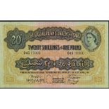 East African Currency Board, a printers archival specimen 20 shillings, Nairobi, 31 March 1953,...