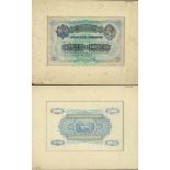East African Currency Board, an archival printers obverse and reverse composite essay on card f...
