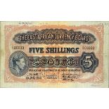 East African Currency Board, a printers archival specimen 5 Shillings, 1 July 1941, serial numb...