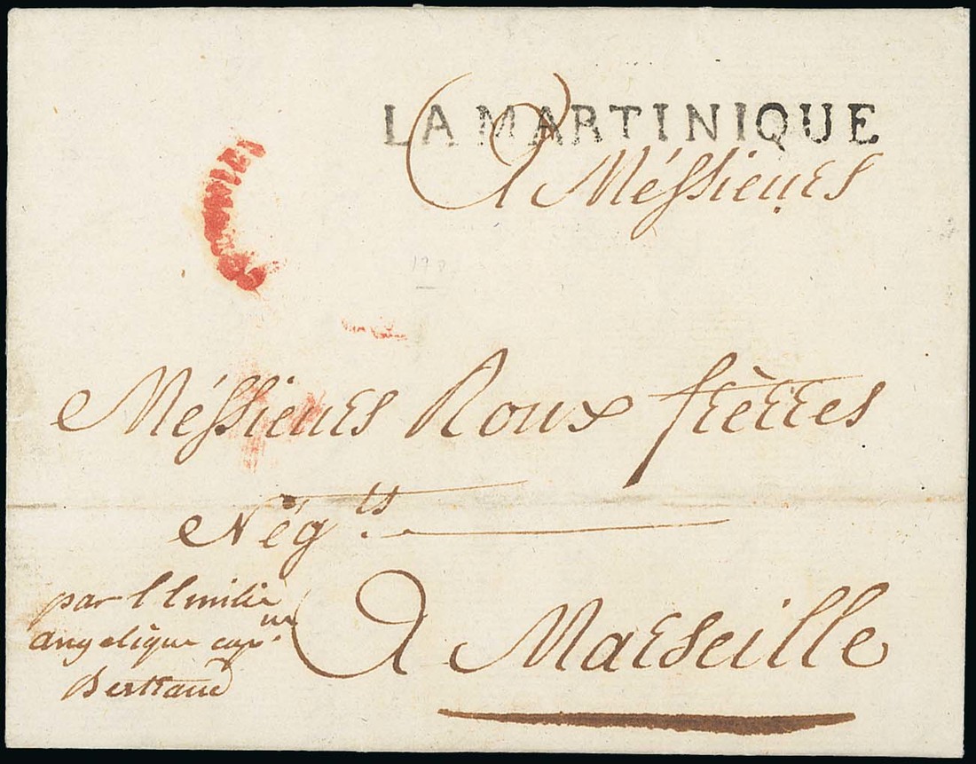 French Colonies - Martinique. The Brian Brookes Collection Postal History Second French Period...