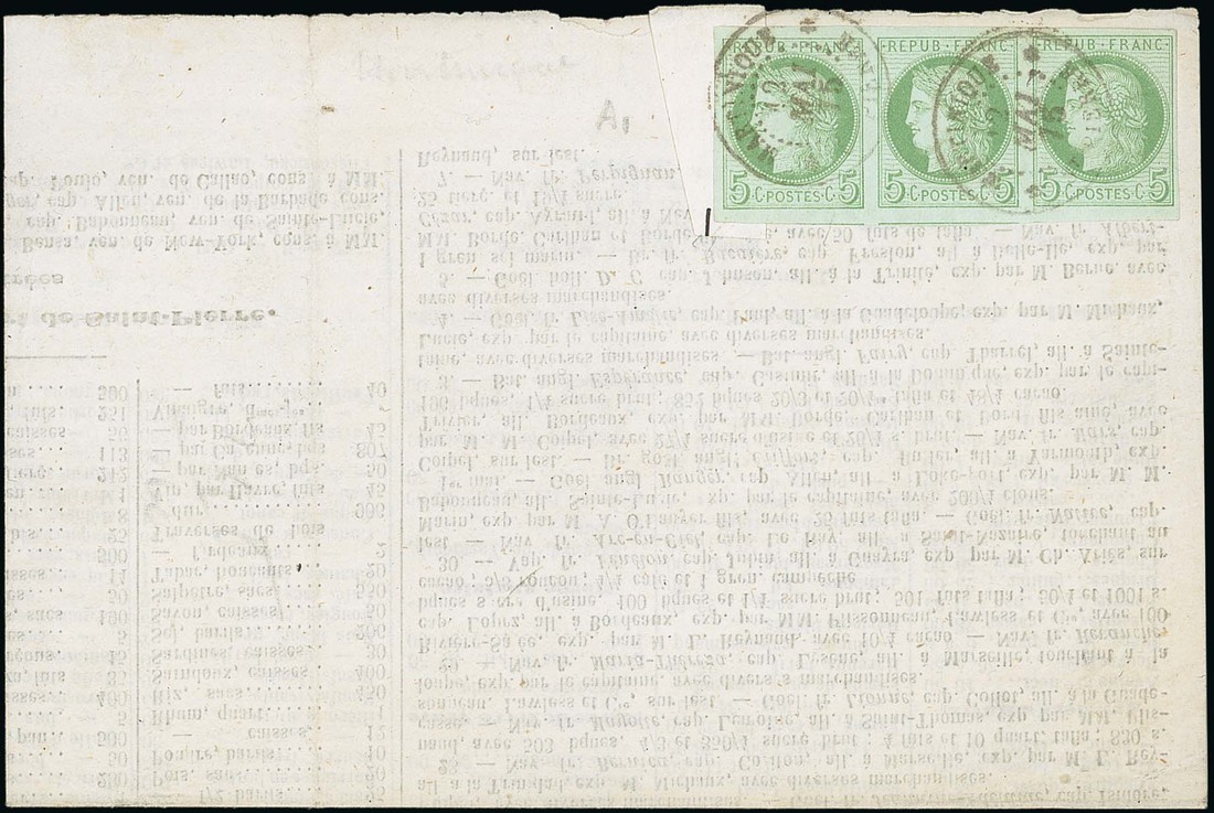 French Colonies - Martinique. The Brian Brookes Collection Franked Postal History Later General...