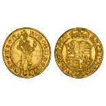 Bohemia, HRE Rudolf II (1576-1612). Ducat, 1580, mm "dragon's head" left on elongate neck, not...