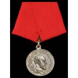 Russia. Award Medal for the Reign of Alexander III, 1881-1894. Silver, 28mm. Head right, branch...