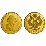 Austria. Joseph II (1780-1790). 2 Ducats, 1786 E. Karlsburg. 6.98 gm. Laureate bust right, rev...