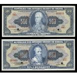 Brazil. Republica dos Estados Unidos do Brazil Higher Denomination Brazil Tesouro Nacional 1943...