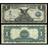 Fr.236. $1. Silver Certificate. 1899. Black eagle. Speelman-White. No. V60938170A B. Fine-VF.