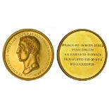 Austria. Ferdinand (1835-1848). Tyrolean Homage Medal in Gold of 6 ½ Ducat weight, 1838. 23.19...