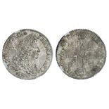 France. Louis XIV (1643-1715). Ecu, 1692 9. Rennes. Draped and peruked bust right, rev. Crowned...