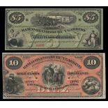 Argentina. Banco Oxandaburu y Garbino. A sizable group of remainders from the 1869 issue, compr...