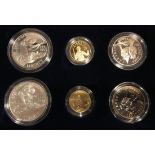 1993 United States Mint 50th Anniversary Commemorative Coins Proof and Uncirculated Six Coin Se...