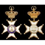 Luxembourg. Order of Adolph of Nassau. Commander's Cross. 47mm (not including crown suspender)....