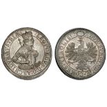 Austria. Archduke Leopold V (1623-1632). Double Taler, nd (1625). Hall. 57.7 gm. Crowned and ar...