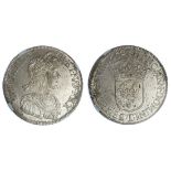 France. Louis XIV (1643-1715). Ecu a la meche longue,1652 T. Nantes. Laureate, draped and cuira...