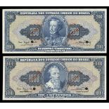 Brazil. Republica dos Estados Unidos do Brazil Specimen Note Assortment. Estampa 1. 1961 No dat...