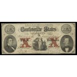 CSA. T-22. $10. Sept. 2, 1861. Cr. 152. PF-2. No.13693. C. Indian family. Brilliant red orange...