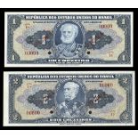 Brazil. Republica dos Estados Unidos do Brazil Denomination Set of Brazil Tesouro Nacional 1943...