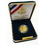 United States Mint 1992 $5 Columbus Quincentenary Proof. In the original government packaging.