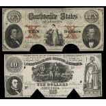 CSA. Trio of Pre-1864 CSA Notes. T-25 Cr.169 PF-2 VF-EF COC; T-26 Cr.193 PF-4 VF COC; T-30 Cr....