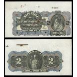 Brazil. Republica dos Estados Unidos do Brazil. 2 Mil Reis. No date (1900). P-11s. Black on lil...