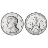 John F. Kennedy (1917-1963) Medal. 39mm, 53.89 grams, platinum, Gem Proof. Designed and execut...