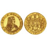 German States. East Friesland. Georg Christian (1660-1665). 8 Ducats, nd (1662). Long-haired, c...