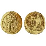 Kushano-Sassanian. Hormizd (ca. 270-300). AV Dinara. Balkh mint. Late series. 6.67 gms. Hormizd...