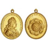 Austria. Charles VI (1711-1740). Gold Medal of 24 Ducat weight on the Coronation of Charles VI...