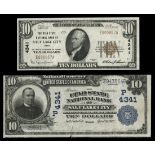 Utah State National Bank of Salt Lake City Duo. $10 1902 Plain Back VF details, edge split, an...