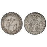 England. House of Stuart. Charles I (1625-49). Crown, Briot's first milled issue, m.m. flower a...