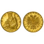 Austria. Republik. 25 Schilling, 1935. Half figure of St. Leopold facing ¾ left, holding model...