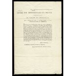 French Revolutionary Period and Napoleonic Era, lot comprising 18 documents, mostly displaying...