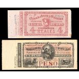 Argentina. (Banco) Oxandaburu y Garvino. A group of remainders from the the 1867 issue, compris...