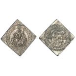 Salzburg. Wolf Dietrich v. Raitenau (1587-1612). Klippe Double Taler, nd. 57.6 gm. Hatted oval...