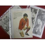 Autographs, a collection of 6 signatures on 3 magazine pictures, Matthews, Finney & Lofthouse (on