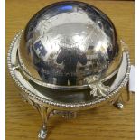 1972 FA Cup Final, Leeds v Arsenal, a large silver ashtray, in the shape of a football which is