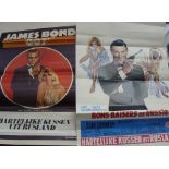 Film Memorabilia, a pair of small posters, different, both produced in Brussels, James Bond in 'From