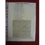 1922/23 Autographs, Everton, a collectoon of 24 signatures on an album page, nicely presented