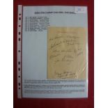 1938/39 Autographs, Aston Villa, a collection of 12 signatures upon an album page, nicely presented