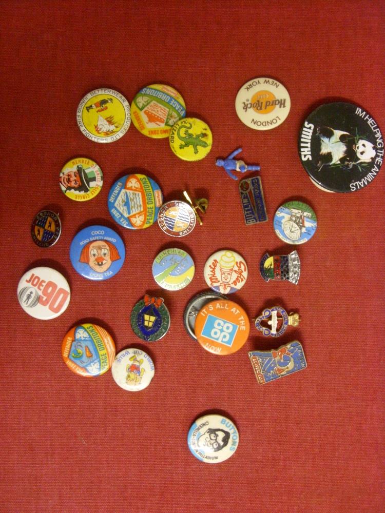 Badges, both tin and enamel badges, a collection of 26 mainly non sport badges, but includes 1966