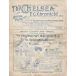 CHELSEA - PRESTON 1919 Chelsea home programme v Preston, 15/11/1919, slight marks, tape removed,