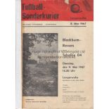 SCHALKE- BLACKBURN 67 Schalke programme v Blackburn 9/5/67, Fussball Sonderkurier 8/5/67 , tape