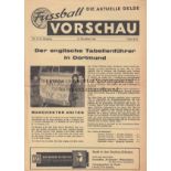 DORTMUND - MAN UTD 64 Four page Fussball Vorschau programme, Borussia Dortmund v Manchester