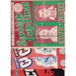 SCOTTISH CUP FINALS Four Scottish Cup Final programmes, 1956 Celtic v Hearts, (fold) 58 Clyde v