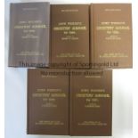 CRICKET WISDENS A collection of 5 Willows Hardback Wisdens - Willows Reprint Wisden Cricketer's