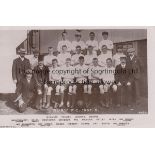 BURY 1907-08 Bury team group postcard, 1907-08, players named, issued by Rapid Photo. Good