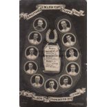 BRIGHTON 1924 Postcard showing head and shoulders of the Brighton team for the Cup game v Manchester