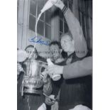WEST HAM Five photos, all measuring 12” x 8” and all signed including fine examples of Brown, Bonds,